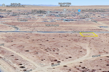 0.23 Acre California City, Kern County, CA (Commercial Lot, Power, Water, & Paved Road)