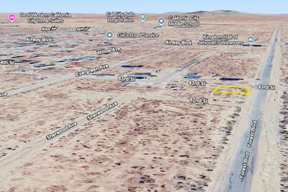 0.24 Acre California City, Kern County, CA (Power, Water, & Paved Road)