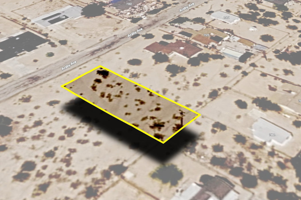 0.21 Acre Twentynine Palms, San Bernardino County, CA (Power, Water, & Paved Road)