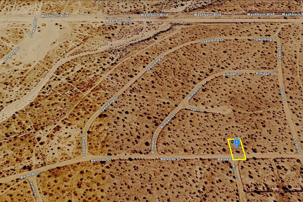 0.18 Acre California City, Kern County, CA