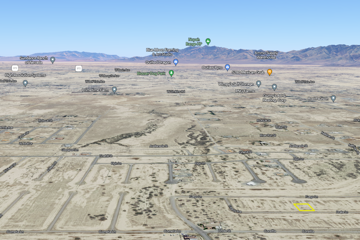 0.23 Acre Pahrump, Nye County, NV