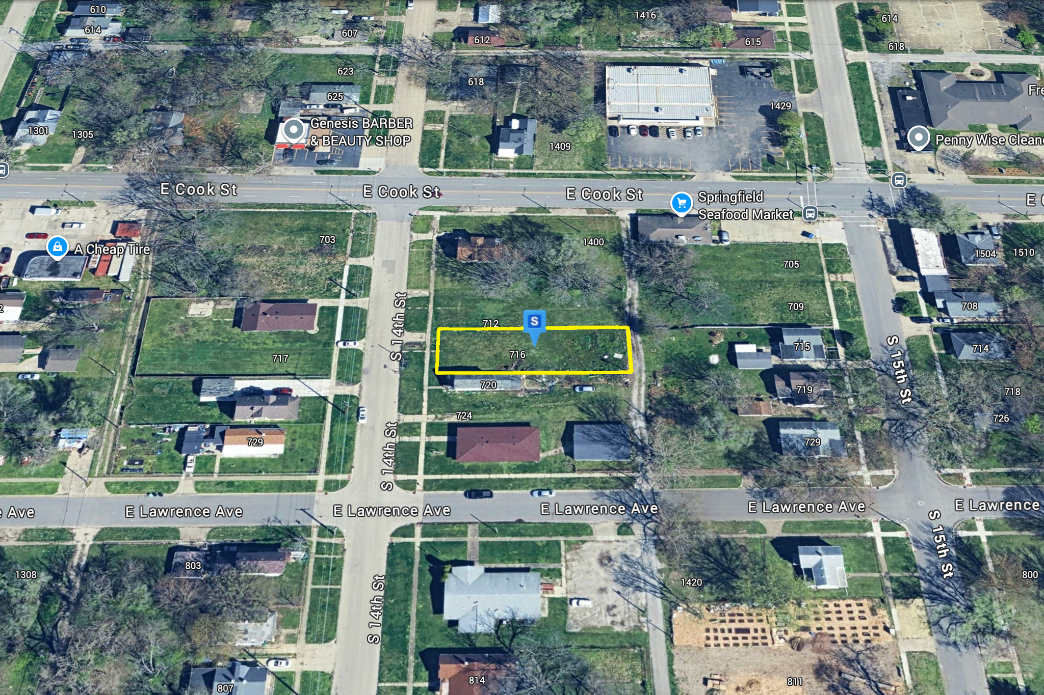 0.17 Acre Springfield, Sangamon County, IL (Power, Water, & Paved Road)