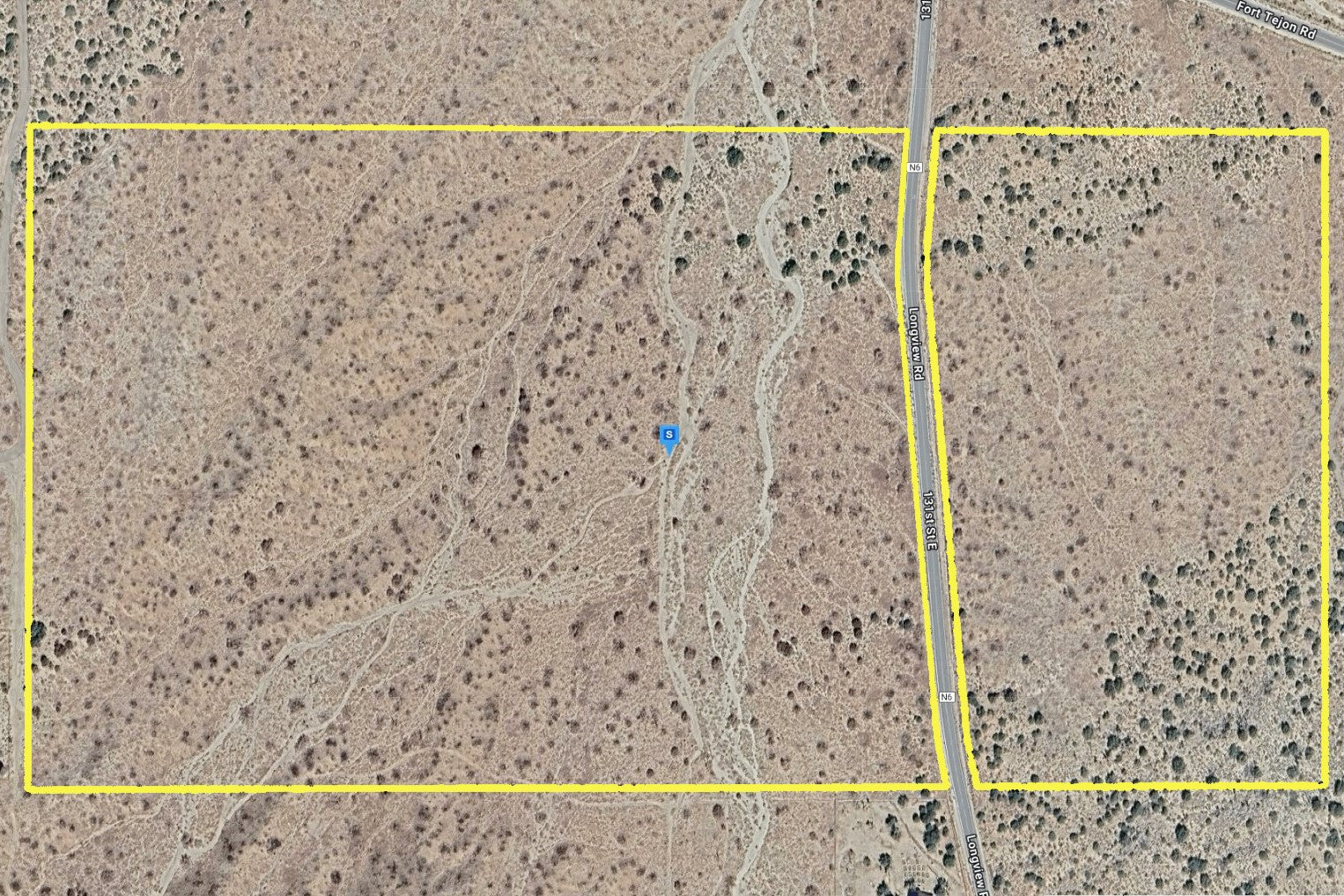 81.11 Acres Juniper Hills, Los Angeles County, CA (Paved Road)