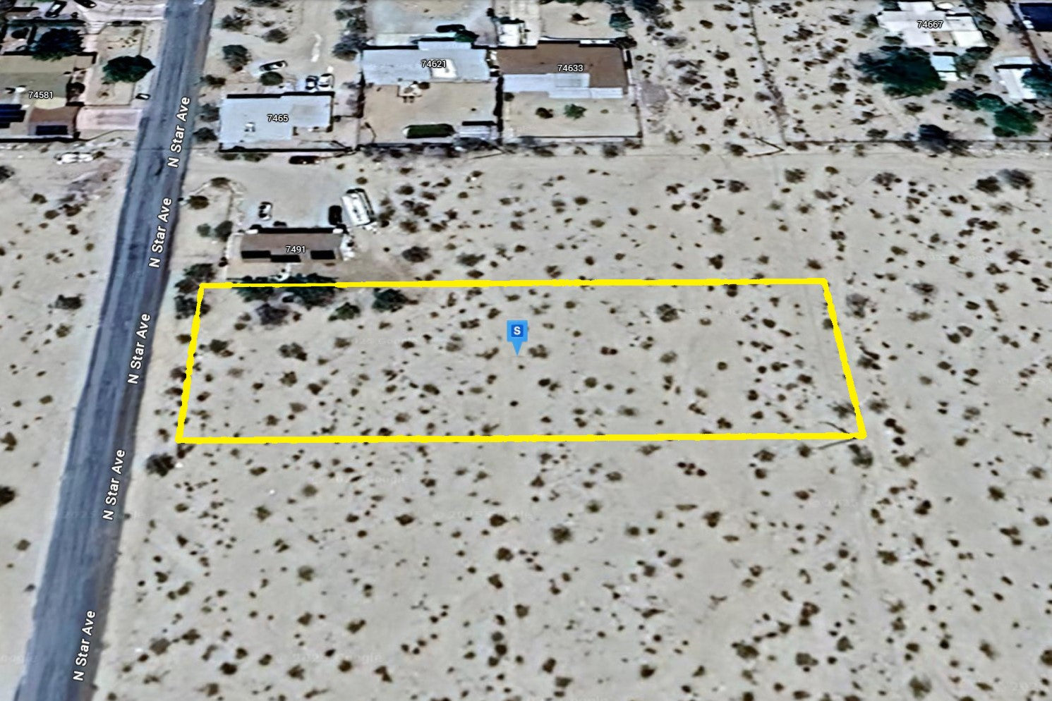 0.69 Acre Twentynine Palms, San Bernardino County, CA (Power, Water, & Paved Road)