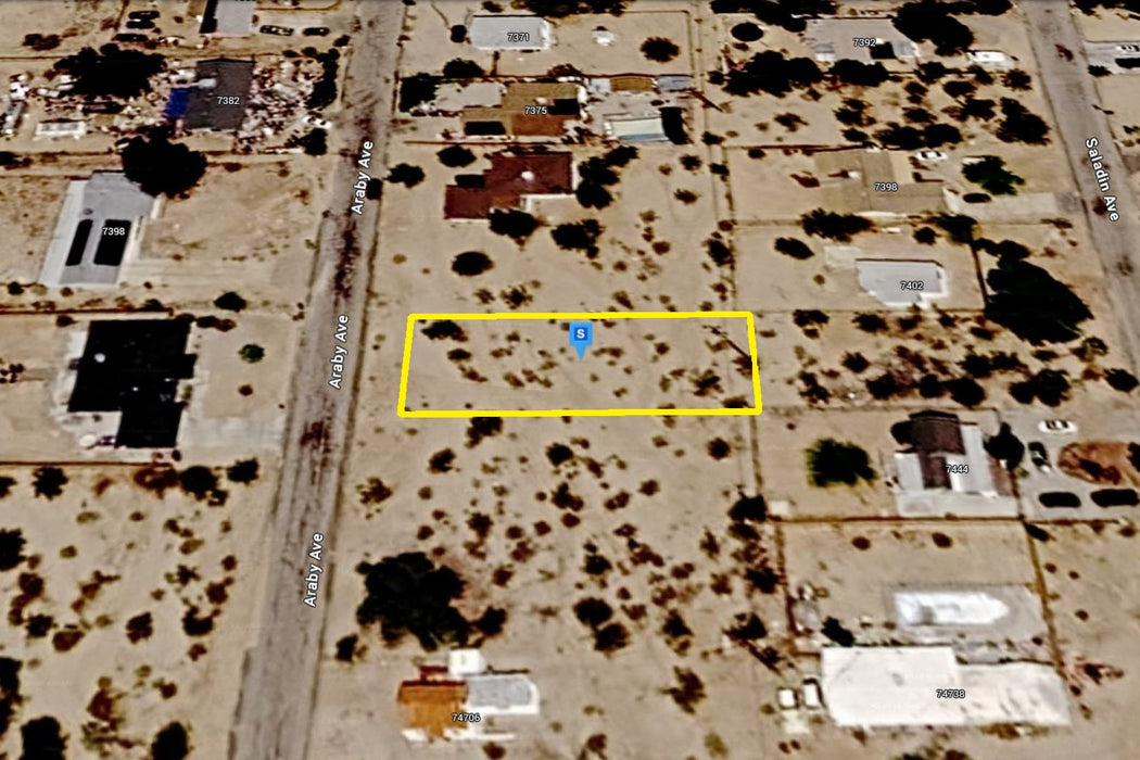 0.21 Acre Twentynine Palms, San Bernardino County, CA (Power, Water, & Paved Road)