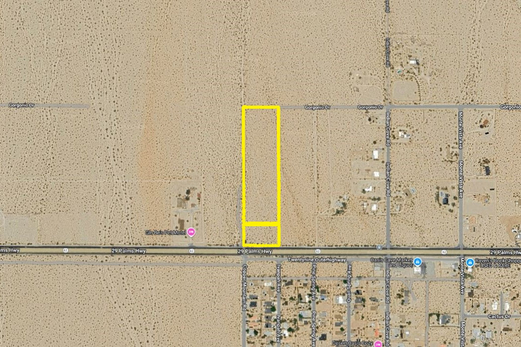 9.62 Acres Twentynine Palms, San Bernardino County, CA (Commercial-Residential Lot, Power, Water, & Paved Road)