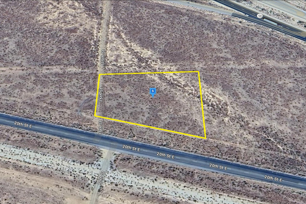 1.84 Acres Mojave, Kern County, CA (Commercial Lot, Power, & Paved Road)