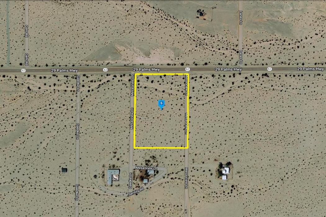 3.37 Acres Twentynine Palms, San Bernardino County, CA (Power & Paved Road)