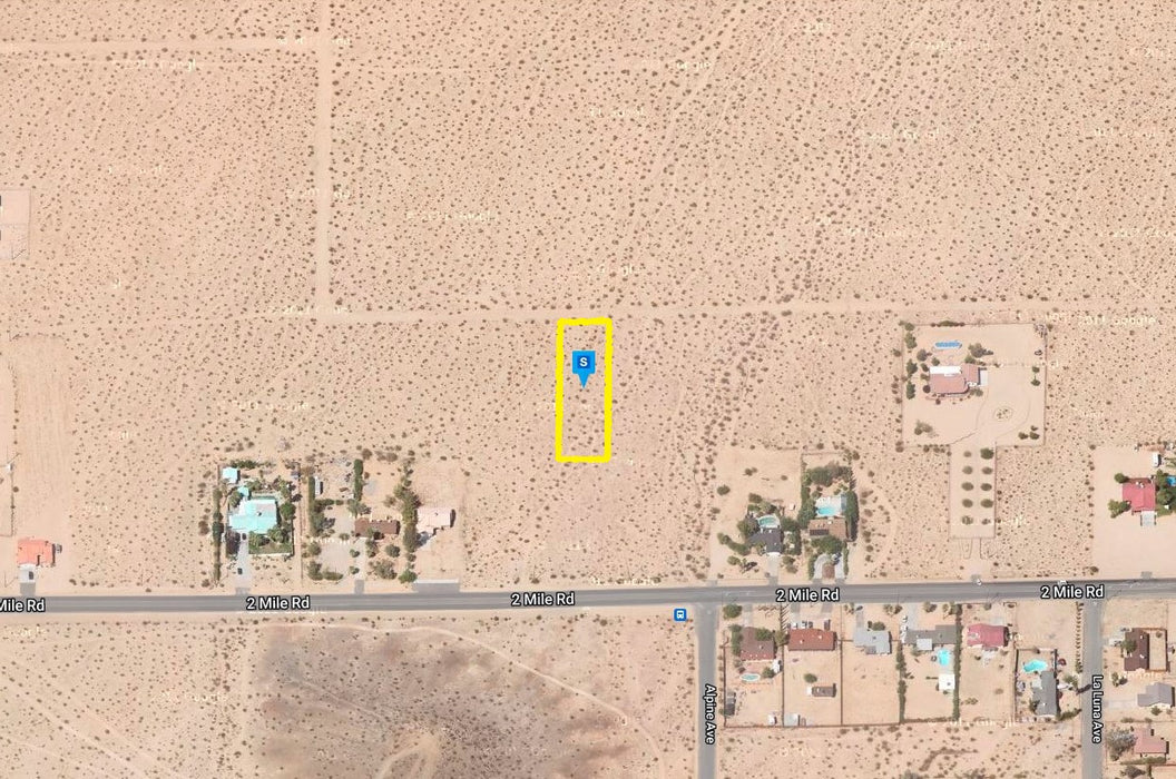 0.62 Acre Twentynine Palms, San Bernardino County, CA (Water)