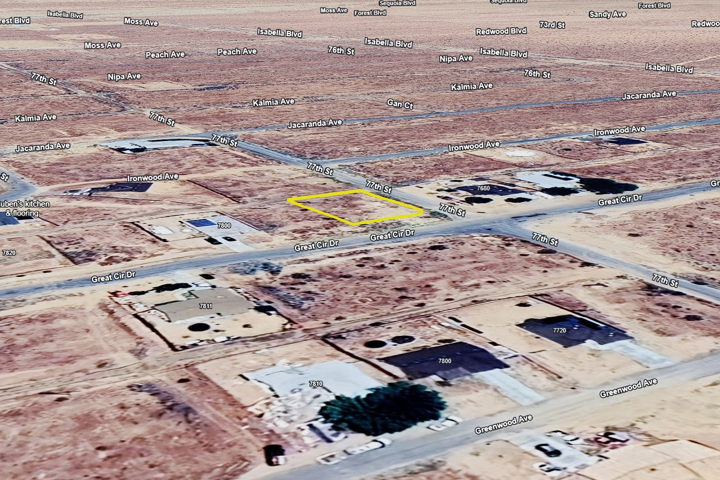 0.23 Acre California City, Kern County, CA (Power, Water, & Paved Road)