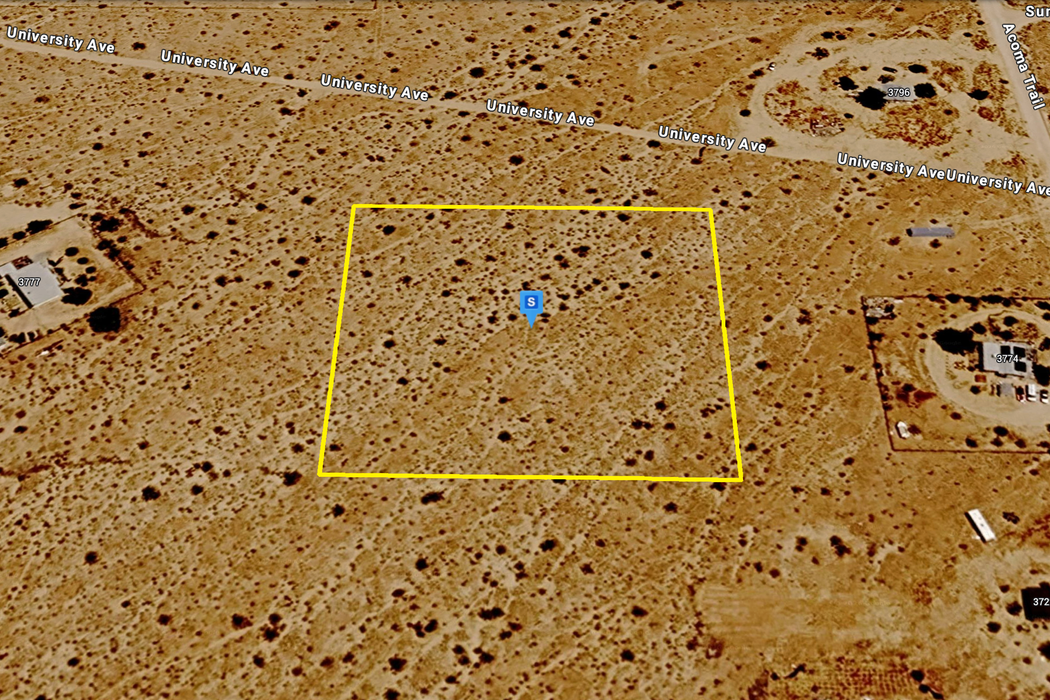 2.50 Acres Landers, San Bernardino County, CA (Power)