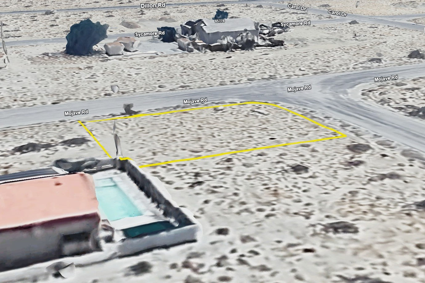 0.18 Acre Desert Hot Springs, Riverside County, CA (Power, Water, & Paved Road)