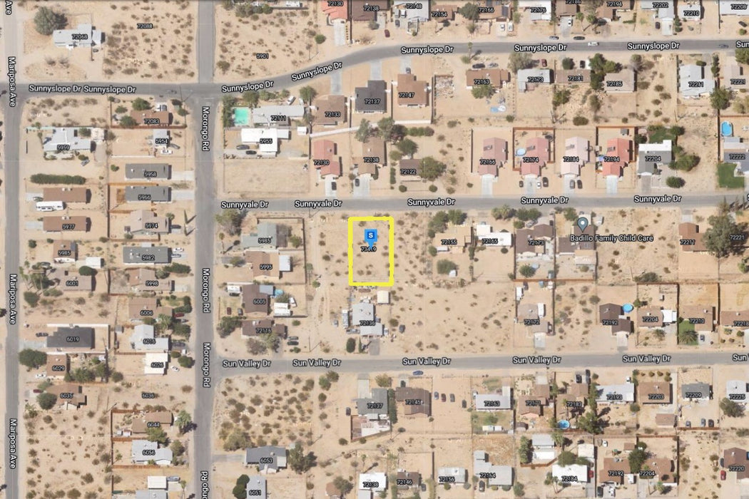 0.20 Acre Twentynine Palms, San Bernardino County, CA (Power, Water, & Paved Road)