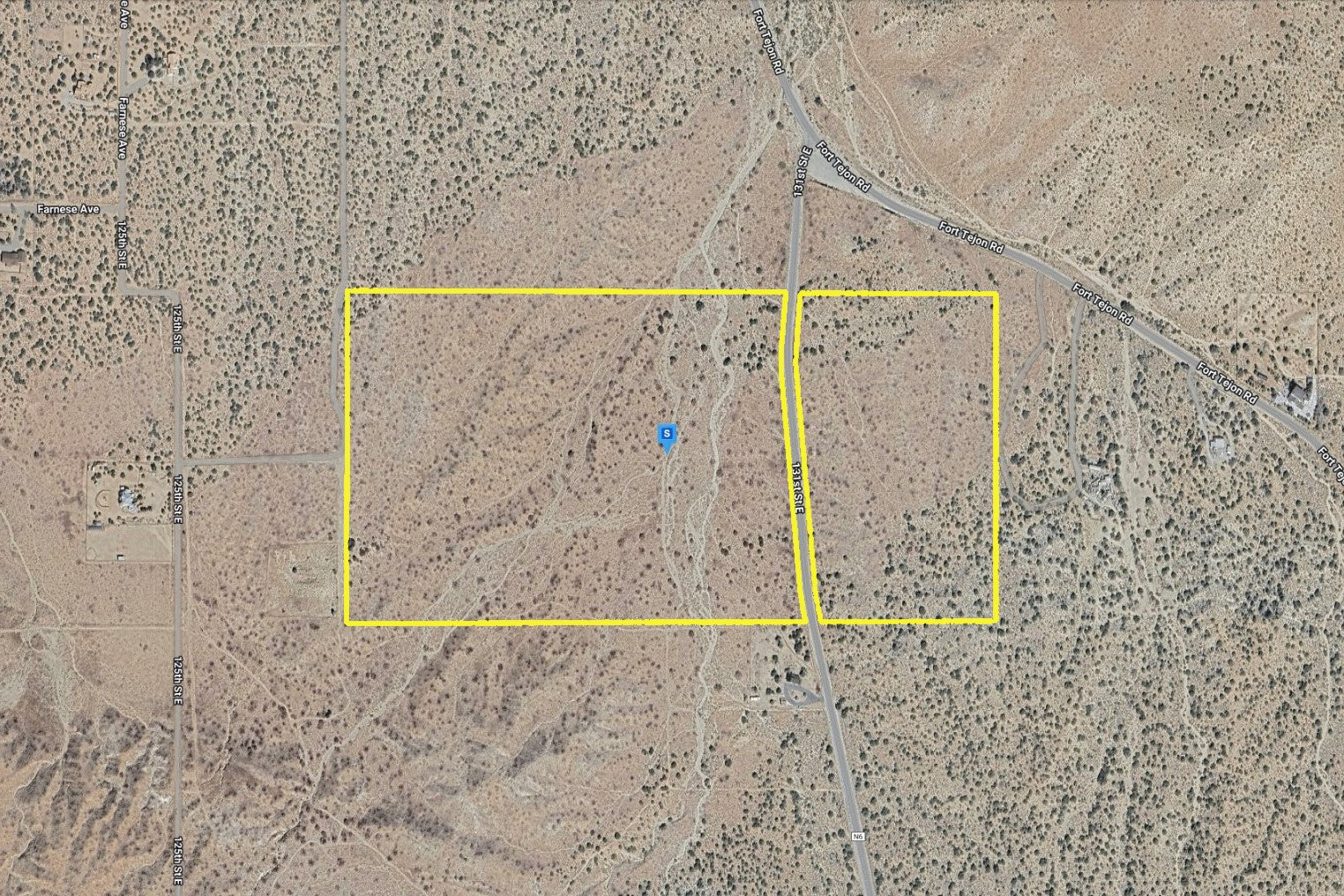 81.11 Acres Juniper Hills, Los Angeles County, CA (Paved Road)