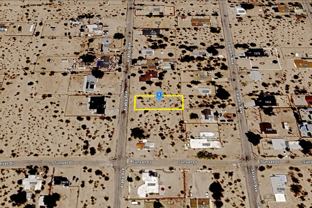 0.21 Acre Twentynine Palms, San Bernardino County, CA (Power, Water, & Paved Road)