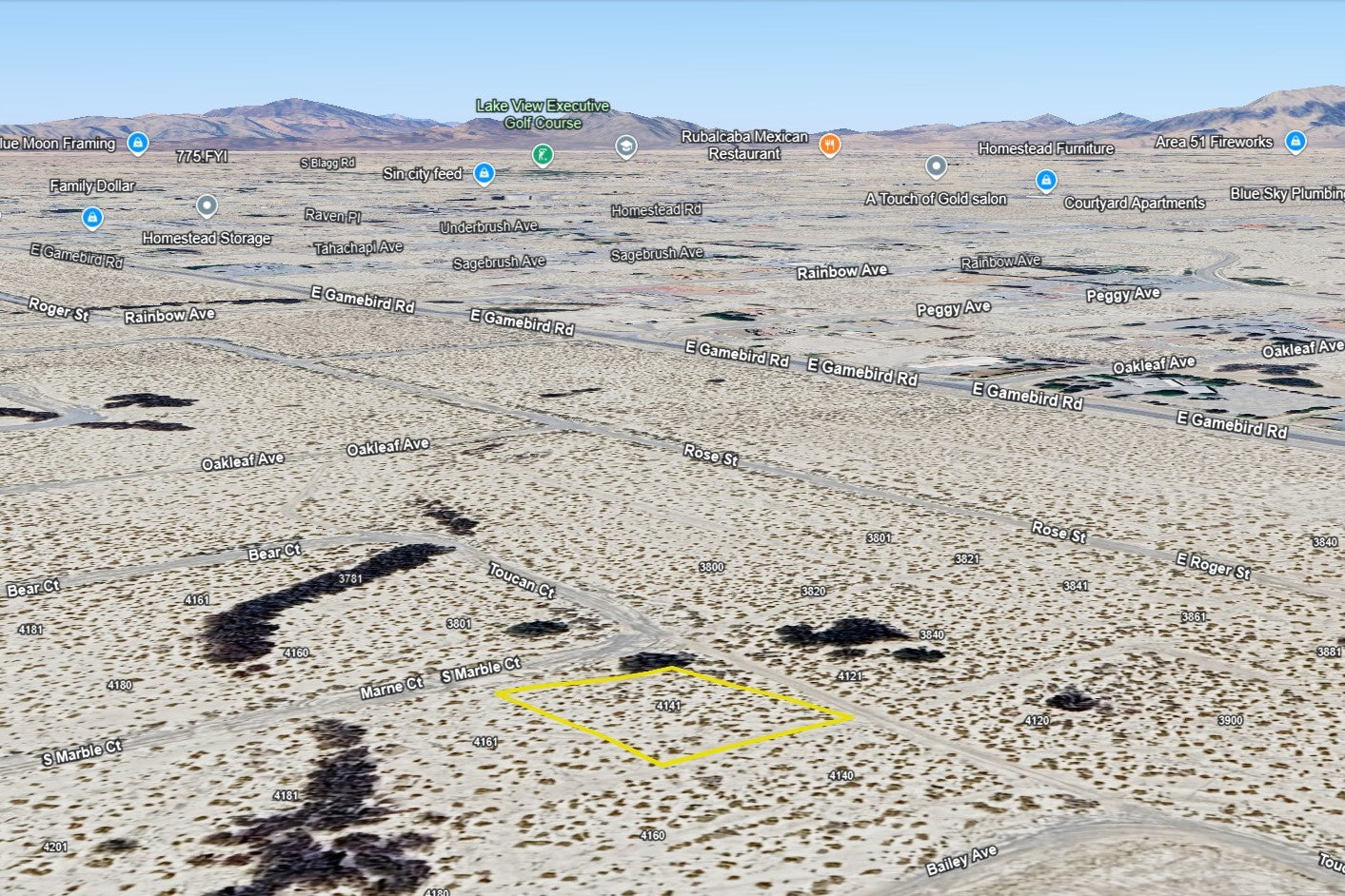 0.2540 Acre Pahrump, Nye County, NV