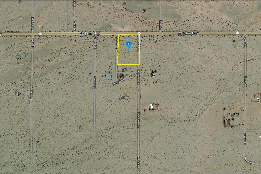 3.37 Acres Twentynine Palms, San Bernardino County, CA (Power & Paved Road)