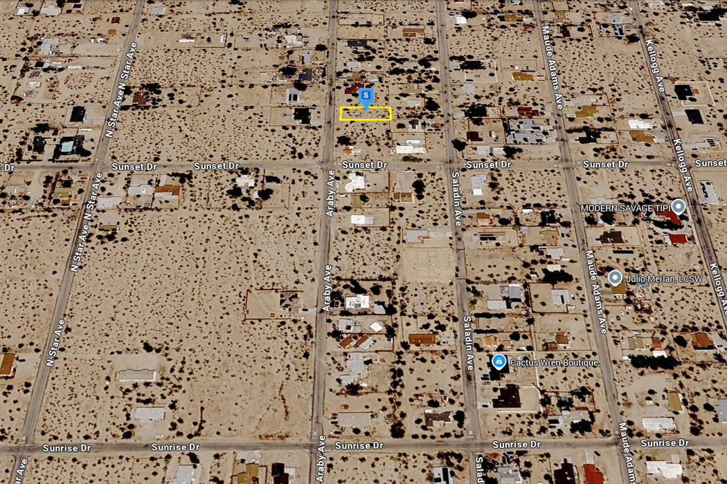 0.21 Acre Twentynine Palms, San Bernardino County, CA (Power, Water, & Paved Road)