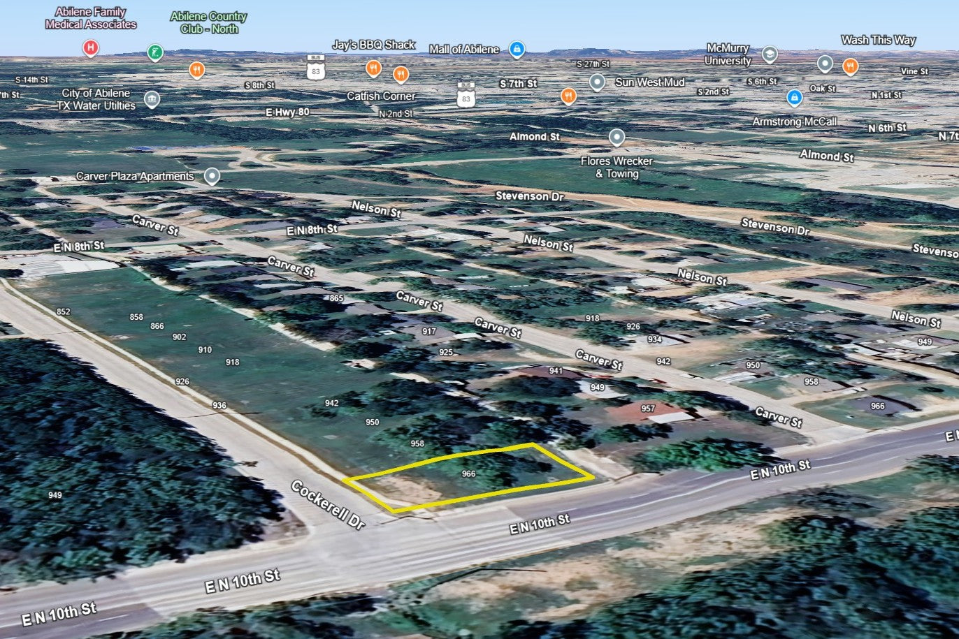 0.13 Acre Abilene, Taylor County, TX (Power, Water, & Paved Road)