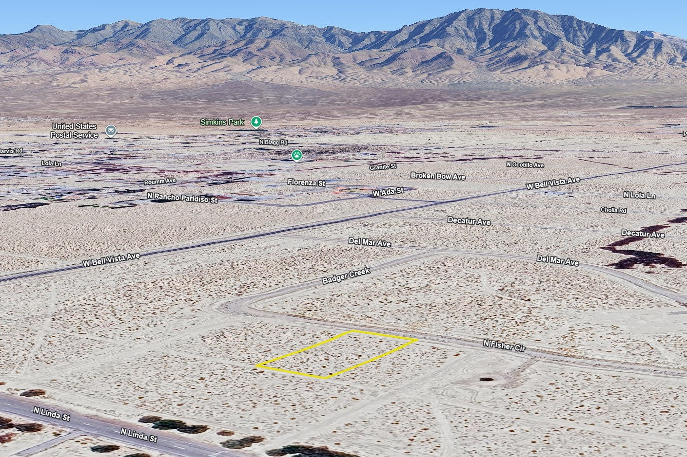 0.4610 Acre Pahrump, Nye County, NV