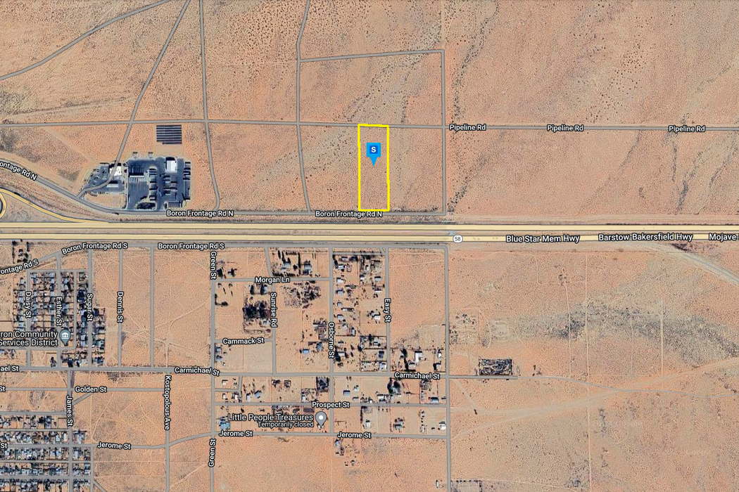 6.61 Acres Boron, Kern County, CA (Power & Paved Road)