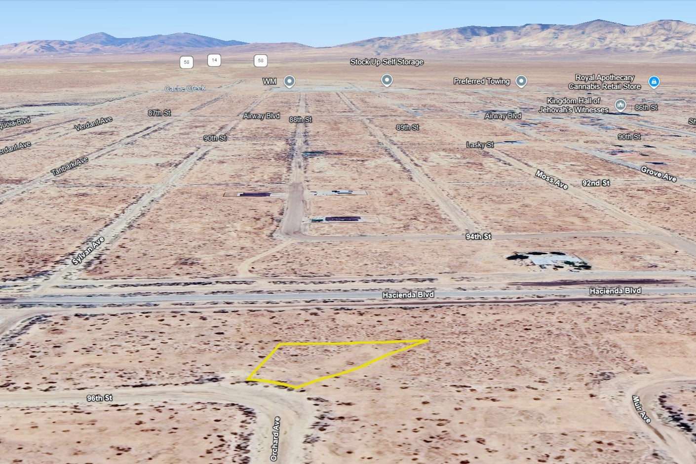 0.29 Acre California City, Kern County, CA (Water)