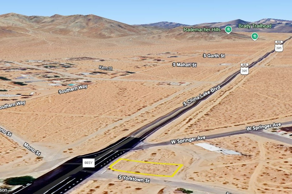 0.16 Acre Ridgecrest, Kern County, CA (Power, Water, & Paved Road)