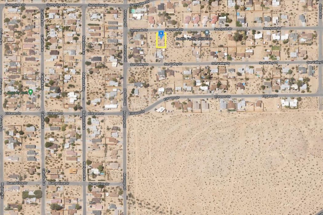 0.20 Acre Twentynine Palms, San Bernardino County, CA (Power, Water, & Paved Road)