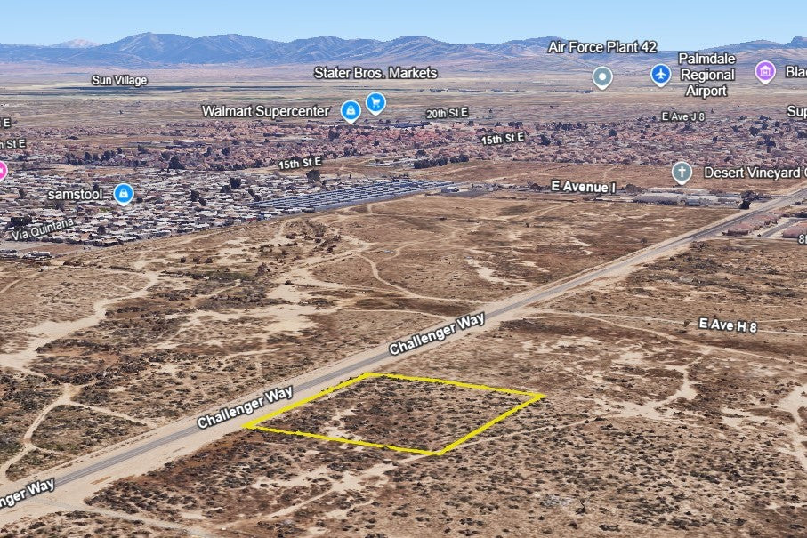 2.03 Acres Lancaster, Los Angeles County, CA (Paved Road)