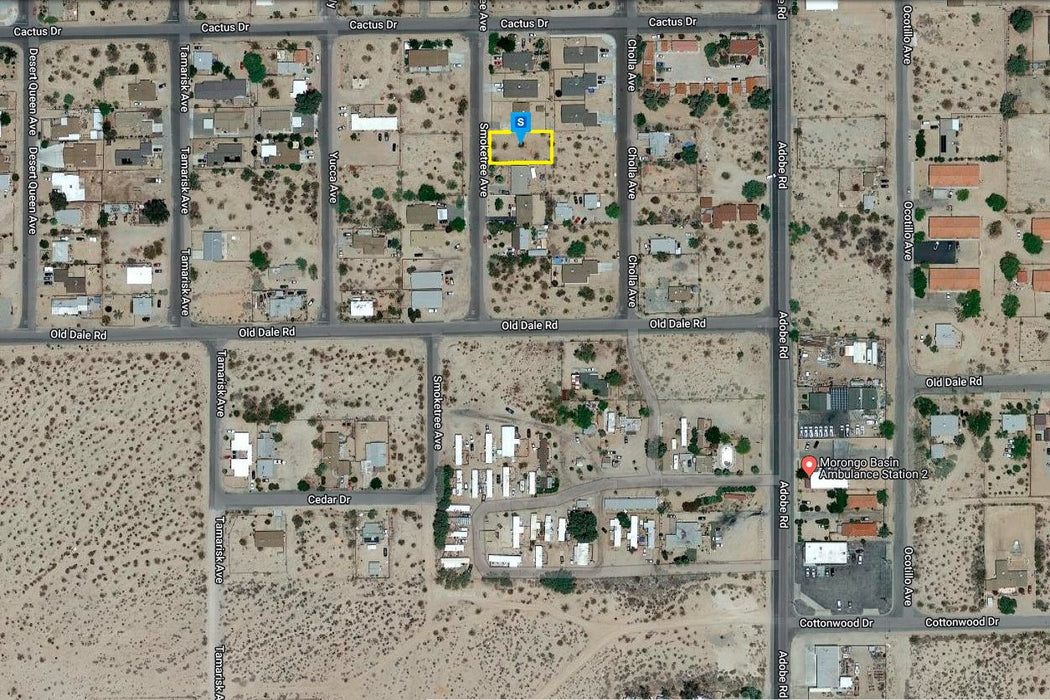 0.17 Acre Twentynine Palms, San Bernardino County, CA (Power, Water, & Paved Road)