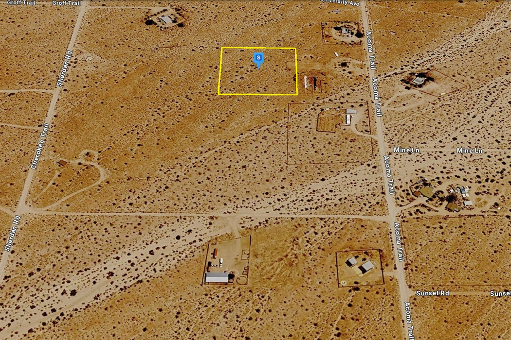 2.50 Acres Landers, San Bernardino County, CA (Power)