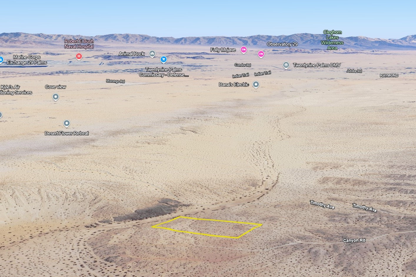 5 Acres Twentynine Palms, San Bernardino County, CA