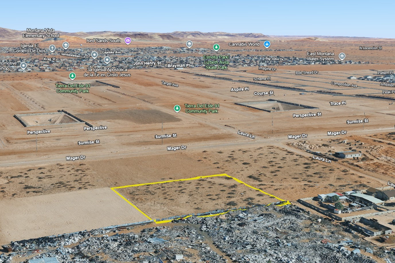 2 Acres El Paso, El Paso County, TX (Power)