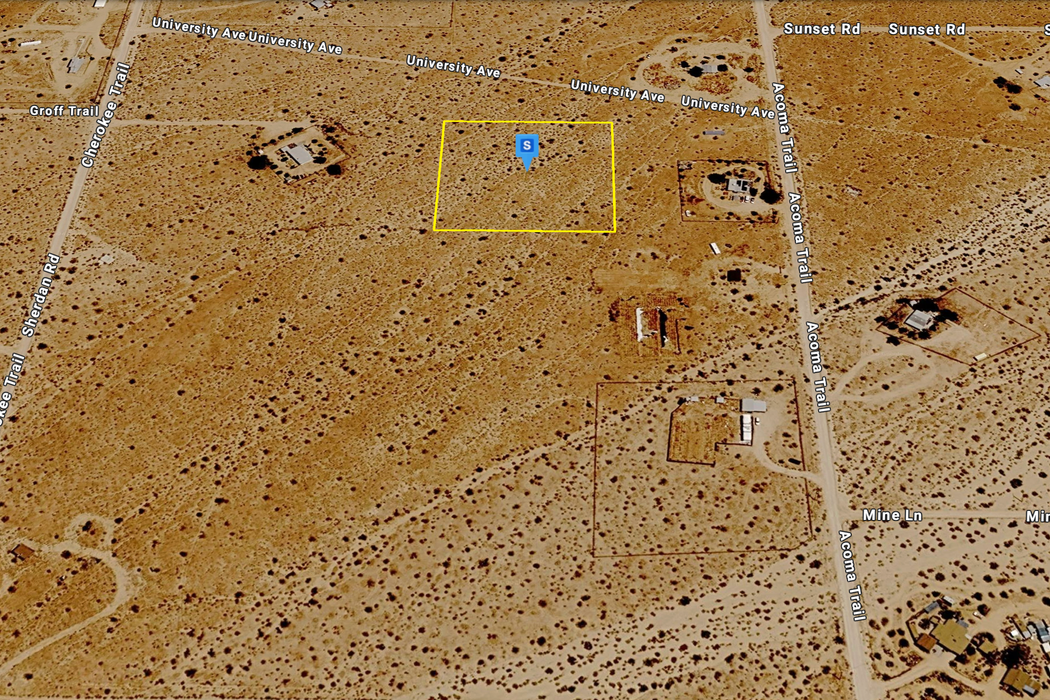 2.50 Acres Landers, San Bernardino County, CA (Power)