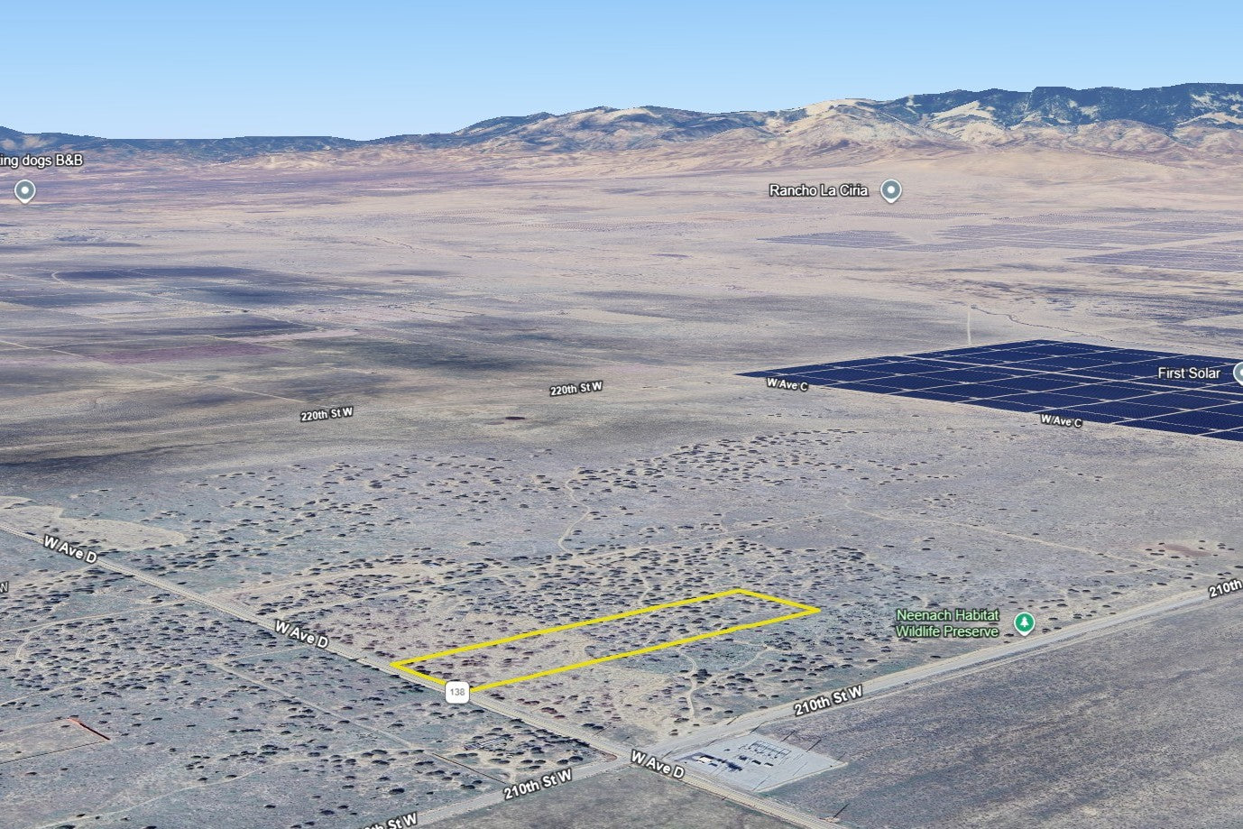 9.77 Acres Lancaster, Los Angeles County, CA (Power)