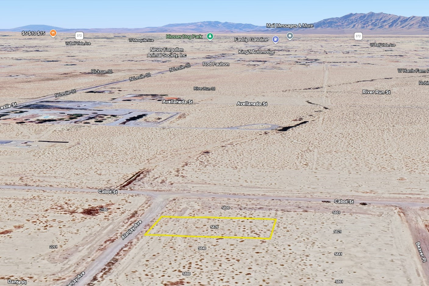 0.4590 Acre Pahrump, Nye County, NV