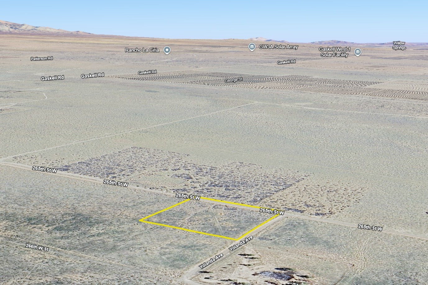 2.52 Acres Rosamond, Kern County, CA (Power)