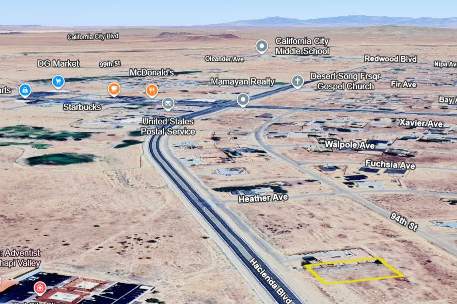 0.29 Acre California City, Kern County, CA (Power, Water, & Paved Road)