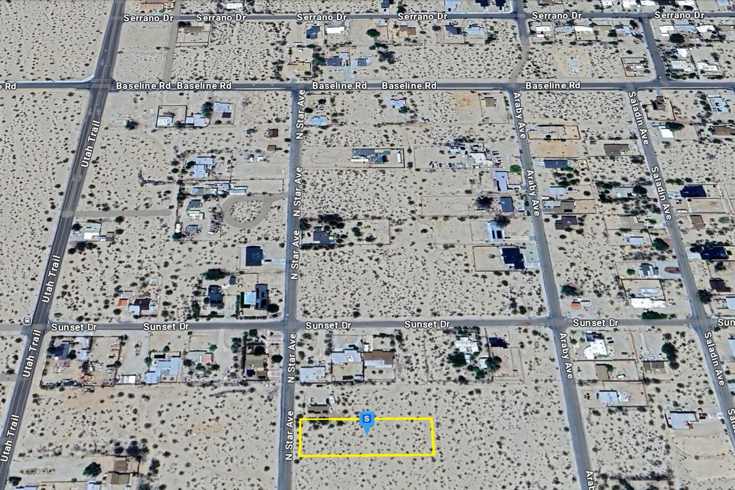 0.69 Acre Twentynine Palms, San Bernardino County, CA (Power, Water, & Paved Road)