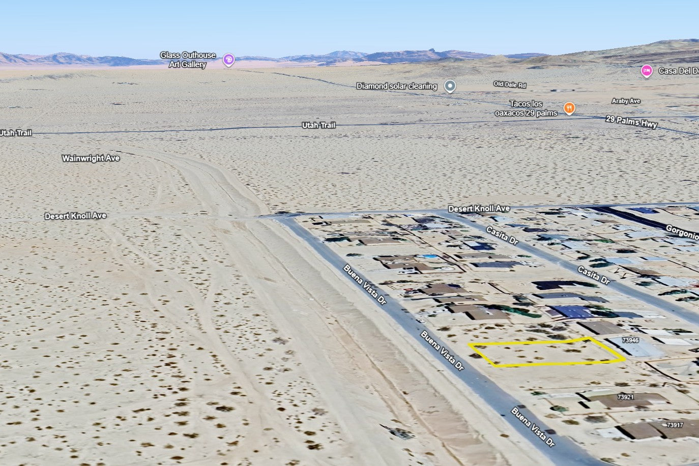 0.19 Acre Twentynine Palms, San Bernardino County, CA (Power, Water, & Paved Road)
