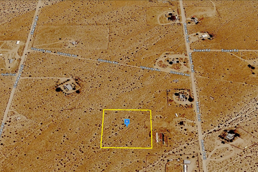 2.50 Acres Landers, San Bernardino County, CA (Power)