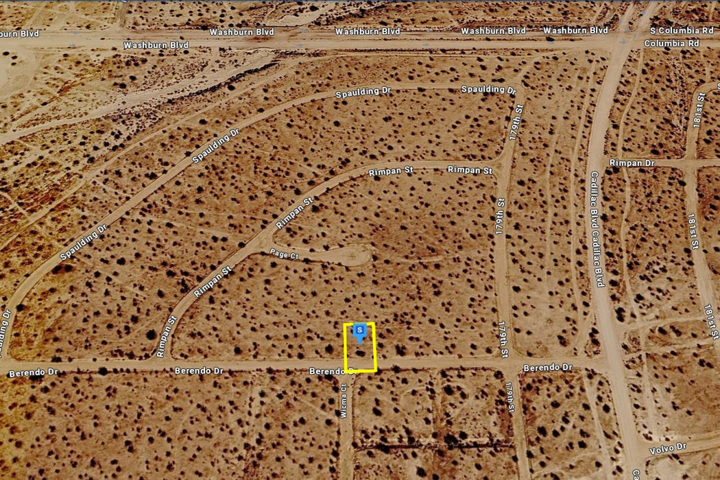 0.18 Acre California City, Kern County, CA