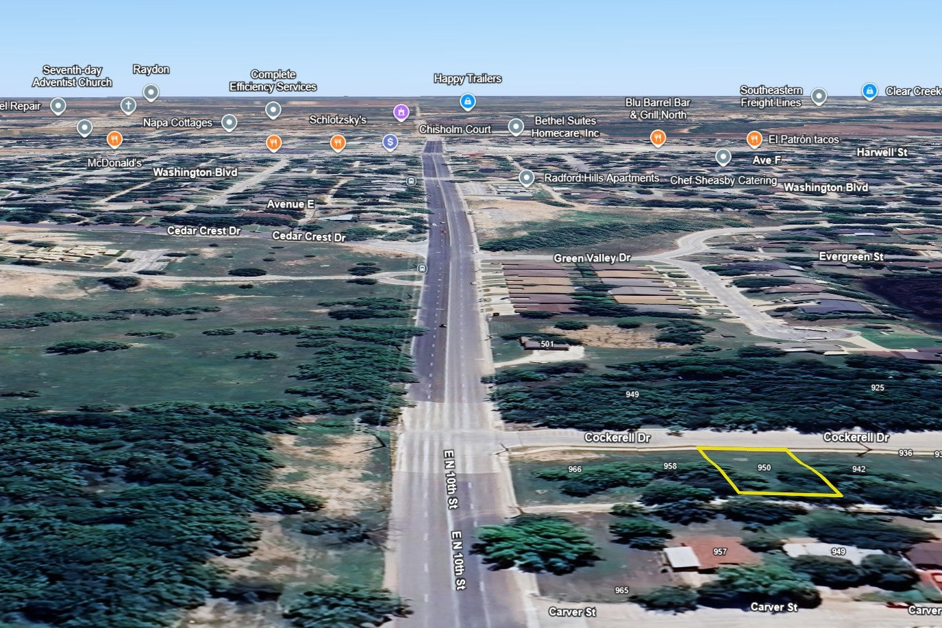 0.13 Acre Abilene, Taylor County, TX (Power, Water, & Paved Road)