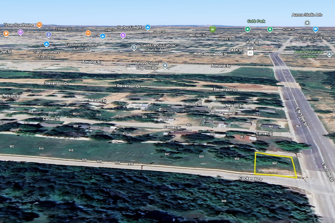 0.13 Acre Abilene, Taylor County, TX (Power, Water, & Paved Road)