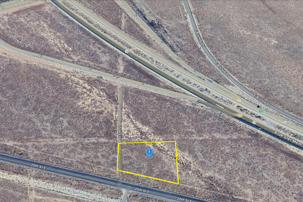 1.84 Acres Mojave, Kern County, CA (Commercial Lot, Power, & Paved Road)