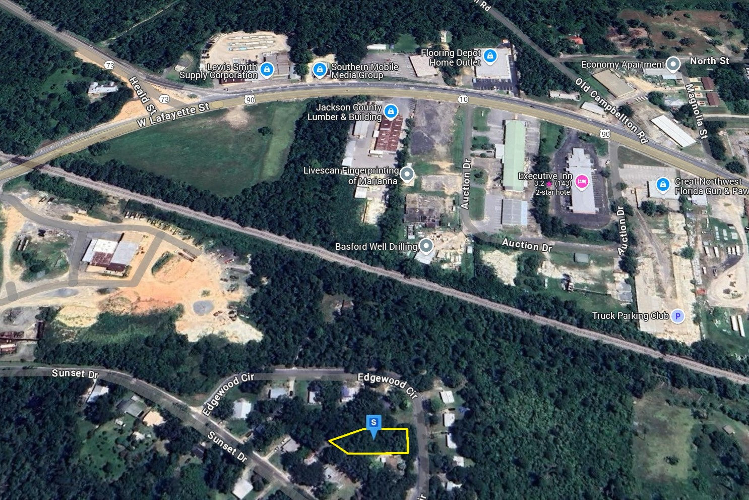 0.23 Acre Marianna, Jackson County, FL (Power, Water, & Paved Road)