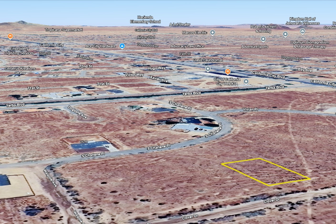 0.24 Acre California City, Kern County, CA (Power & Water)