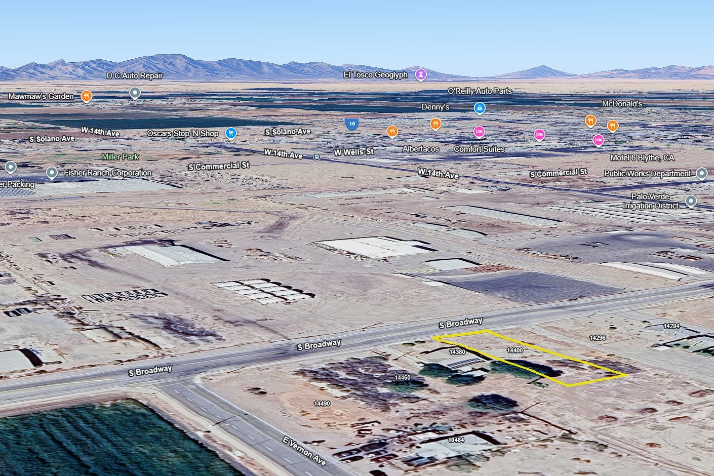 0.25 Acre Blythe, Riverside County, CA (Power, Water, & Paved Road)