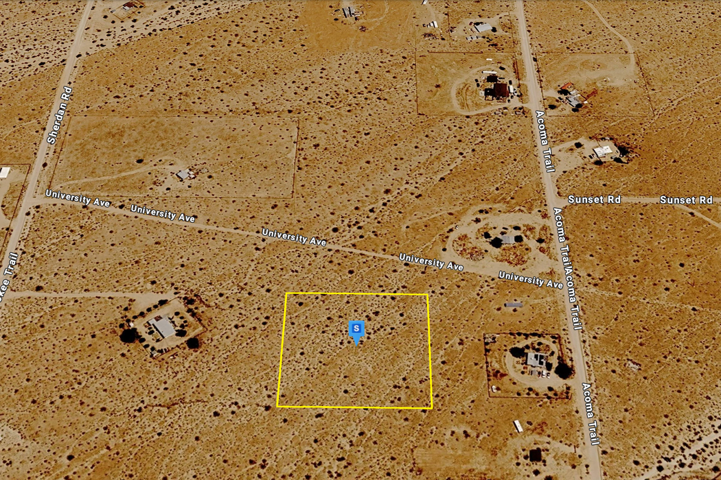 2.50 Acres Landers, San Bernardino County, CA (Power)