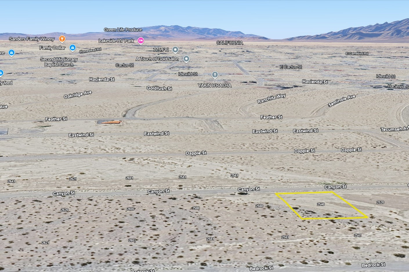 0.34 Acre Pahrump, Nye County, NV (Power)